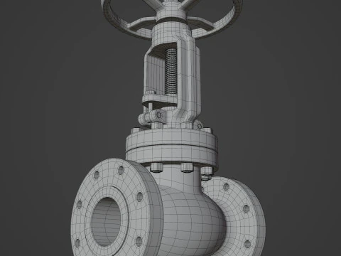 Industrial Valve 3D Model