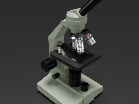 Microscope 3D-Modell