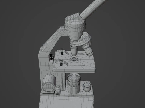 Mikroskop Model 3D