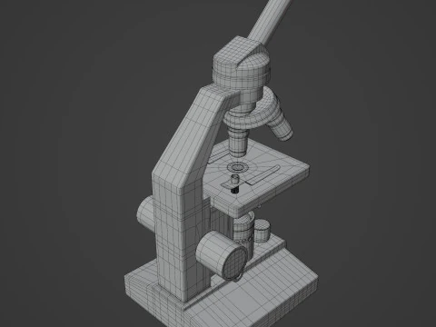 Mikroskop Model 3D