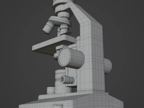 Mikroskop Model 3D