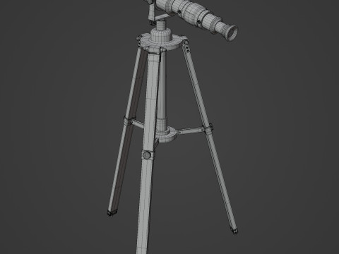 Vintage Telescope 3D Model