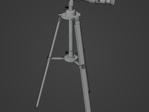 Vintage Telescope 3D Model