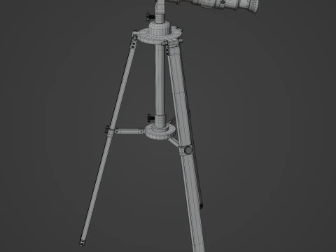 Vintage Telescope 3D Model