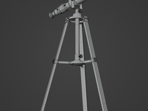 Vintage Telescope 3D Model