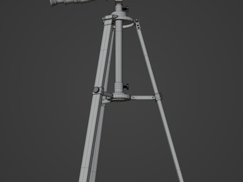Vintage Telescope 3D Model