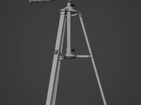 Vintage Telescope 3D Model
