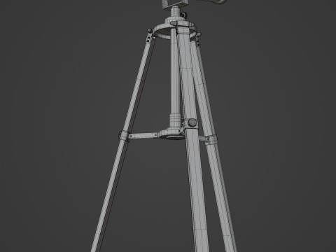 Vintage Telescope 3D Model