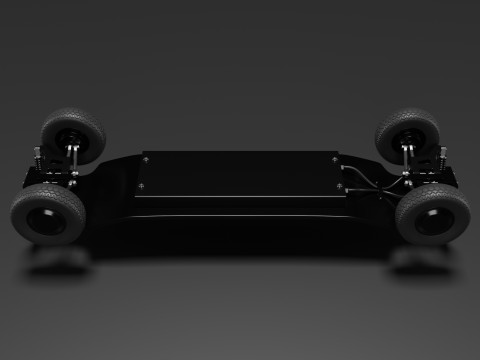 Electric Skateboard Model 3D
