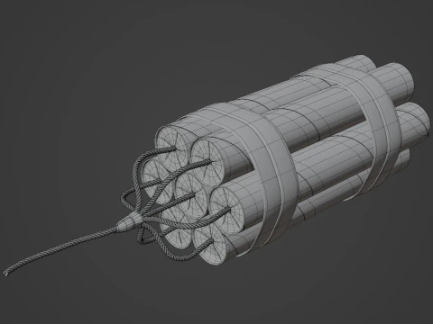 다이너마이트 3D 모델