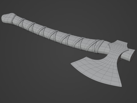 Viking Axe Modello 3D