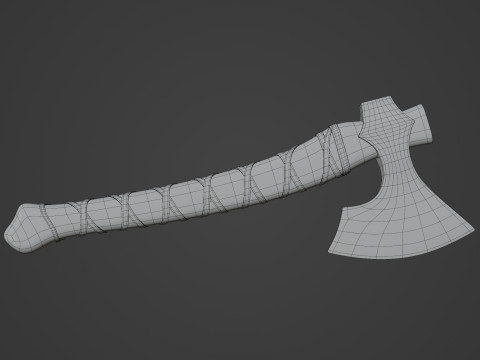 Viking Axe Modello 3D