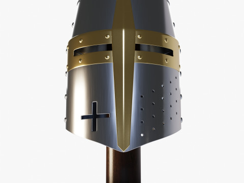 Medieval Helmet Model 3D