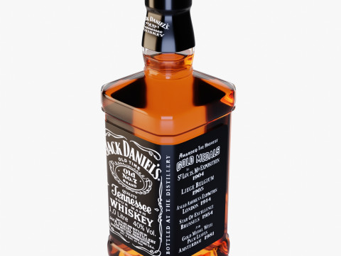 Whiskey Jack Daniels Model 3D