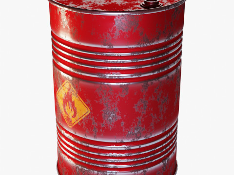 Oil Barrel Model 3D