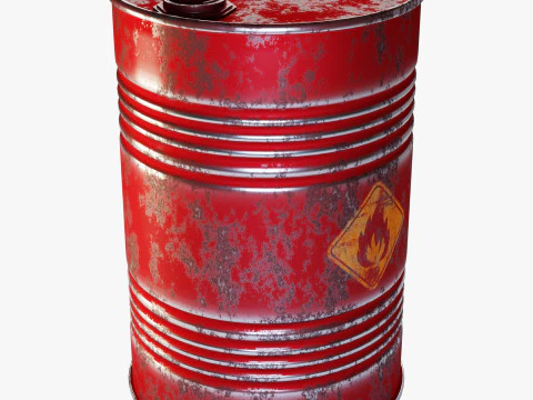 Oil Barrel 3D Model