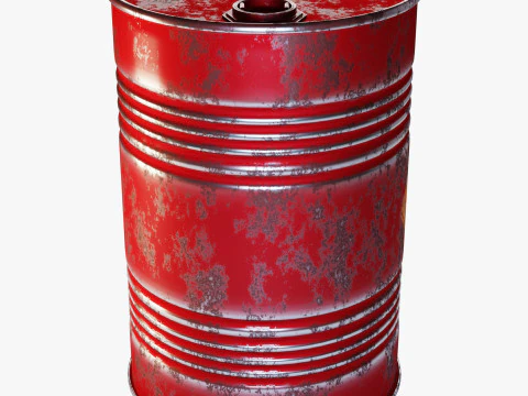 Oil Barrel 3D Model