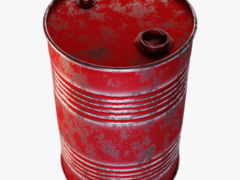 Oil Barrel 3D Model