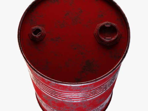 Oil Barrel 3D Model