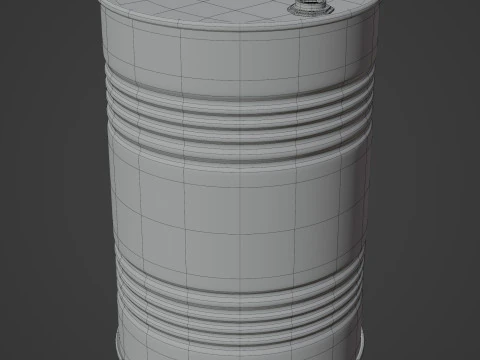 Oil Barrel 3D Model