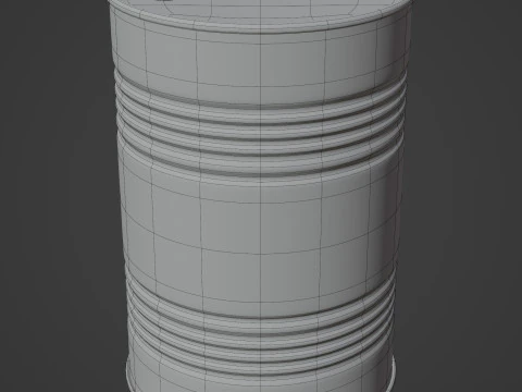Oil Barrel 3D Model