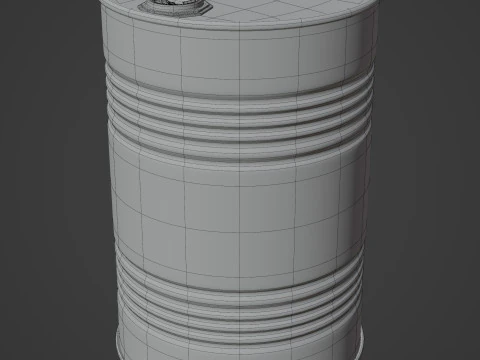 Oil Barrel 3D Model