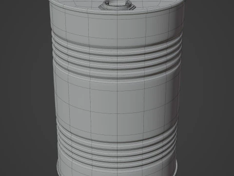 Oil Barrel 3D Model