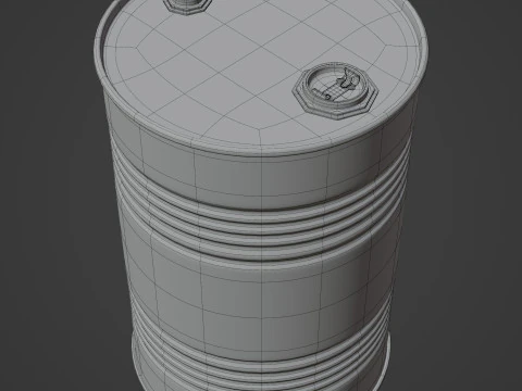 Oil Barrel 3D Model