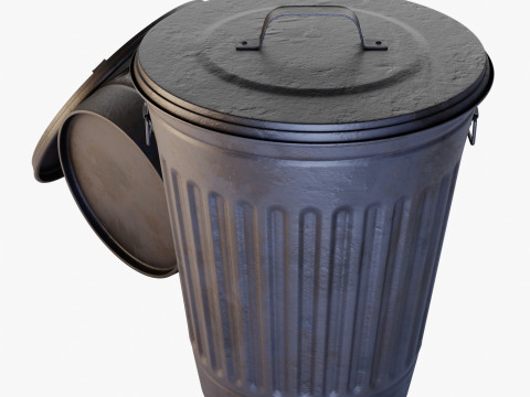 Old Garbage Can 3D Model