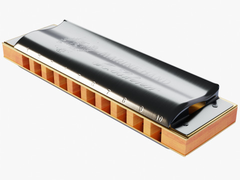 Harmonica 3Dモデル