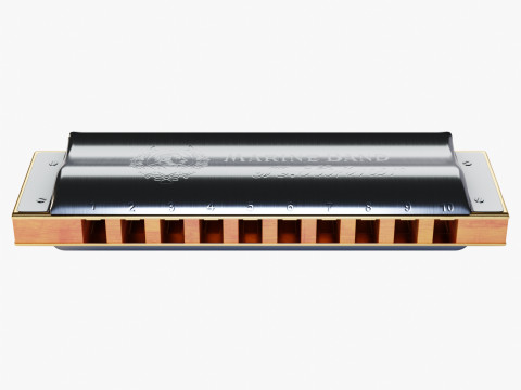 Harmonica 3Dモデル