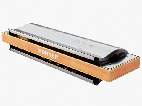 Harmonica 3Dモデル
