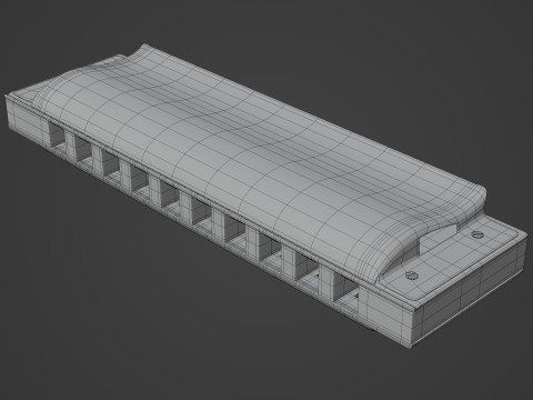 Harmonica 3Dモデル