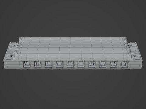 Harmonica 3Dモデル