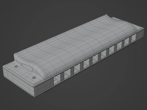 Harmonika Model 3D