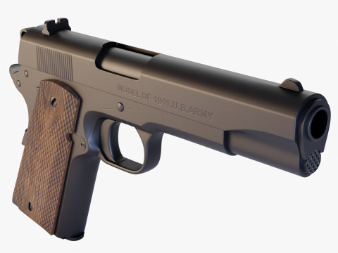 Colt 1911 3Dモデル