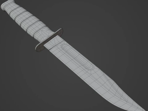 Fighting Utility Knife 3D Model