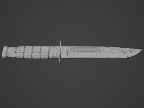 Fighting Utility Knife 3D Model