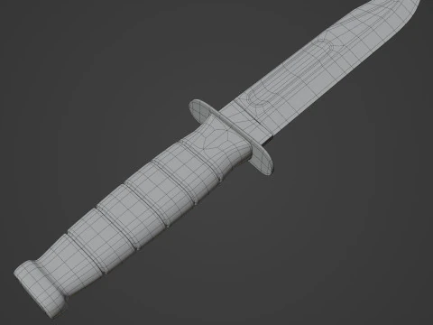 Fighting Utility Knife 3D Model