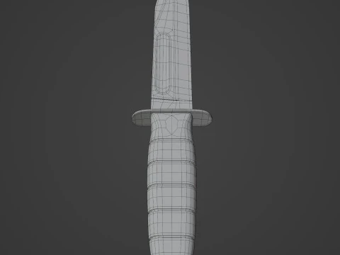 Fighting Utility Knife 3D Model