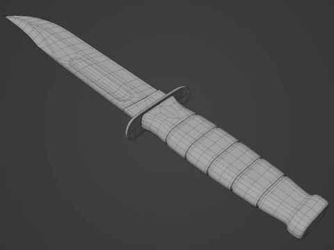 Fighting Utility Knife 3D Model