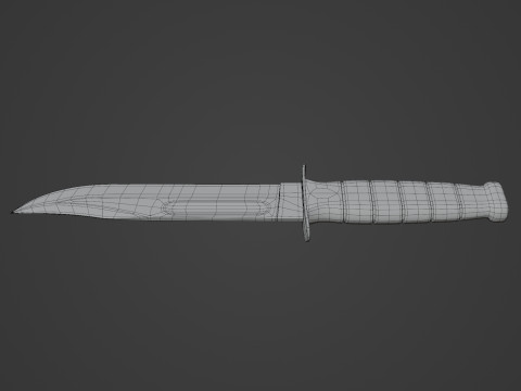 Fighting Utility Knife 3D 模型