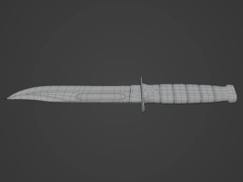 Fighting Utility Knife 3D Model