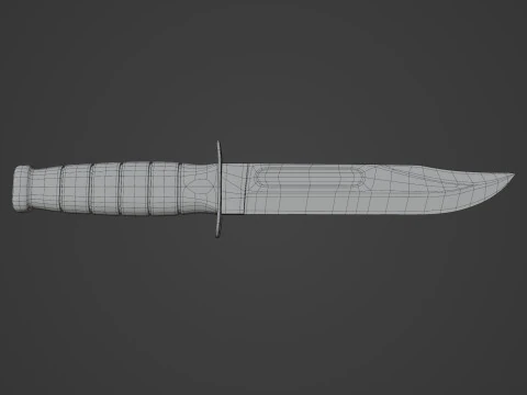 Fighting Utility Knife 3D Model
