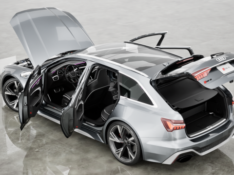 2020 Audi RS6 Avant Modèle 3D