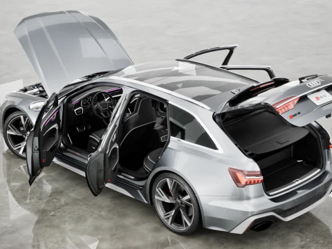 2020 Audi RS6 Avant 3D Model