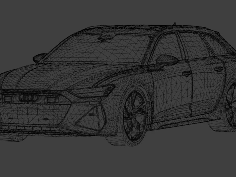 2020 Audi RS6 Avant 3D Model