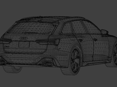 2020 Audi RS6 Avant Modèle 3D