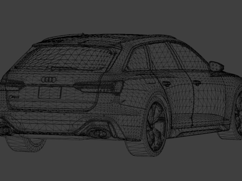 2020 Audi RS6 Avant 3D Model