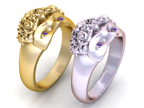 Face Ring 3D Print Model